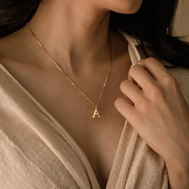 JSJOY Letter Necklace Sterling Silver Initial Necklace E Necklace 925 Silver Necklace for Women Dainty 14k Gold Necklace Best Friend Birthday Gifts Ideas for Sister Bestie Bridesmaid Gifts