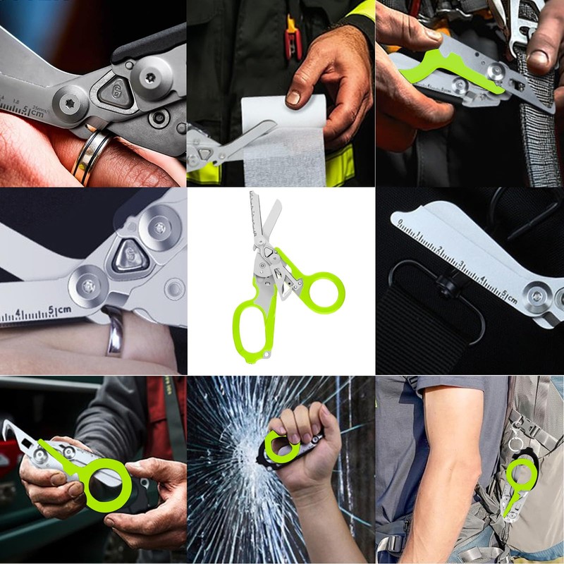 Raptor Response Emergency Scissors, Rescue Scissors with 6 Practical, Trauma