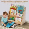 Nuoex Montessori Bookshelf for Toddler 1-5 Years, Kids Wooden 5-Tier