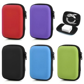 EMNIMQ Pack of 5 Playing Cards Box with Zip Storage Box for Playing Cards Blank Playing Card Case Playing Cards Case for Storing Cards, Headphones and Data Cables