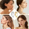6 Pieces Clip-on Earring Converter and 6 Pieces Silicone Earring