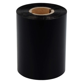 Labelident Thermal Transfer Eco Wax Ink Ribbon Outer Coil 300 m Black, Black 80 mm