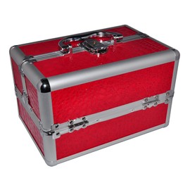 Eyelash Extensions Training Kit with Professional Beauty Case (Red Case)