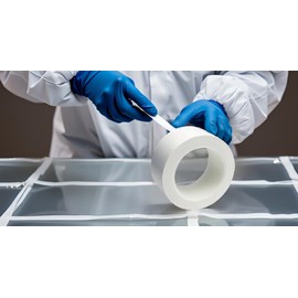 StaticTek UltraTape 1153 Polyethylene Super-Tack White Cleanroom Tape, General Purpose, Low Outgassing, 2 Inch Wide X 108 Feet Long, White, 1 Roll