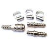 Inline Quick Release GAS Fitting Coupling Set with extra Nozzle