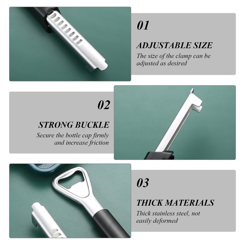 2-Piece Bottle Opener, Stainless Steel Can Opener, Multifunctional Bottle Opener,