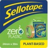 Sellotape Zero Plastic Tape, Multi-Purpose Clear Tape for Household Objects,