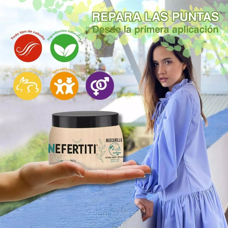 Nefertiti Mascarilla Vegan Sin Sulfatos Sin Parabenos Para Cabello