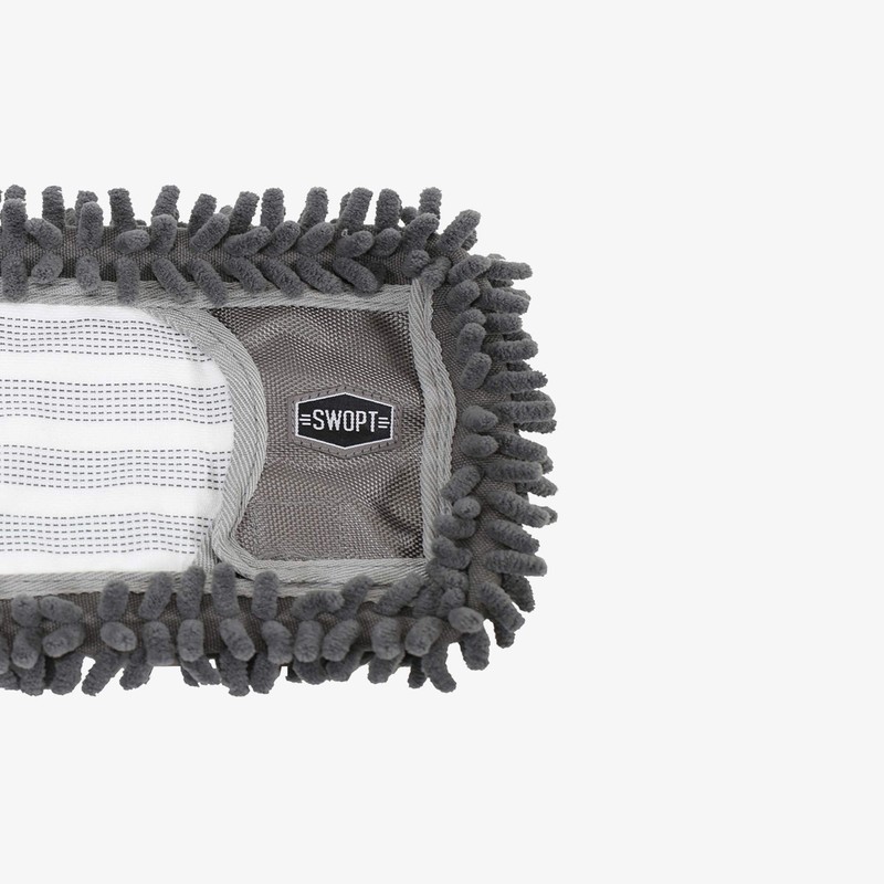SWOPT 18” Microfiber Dust Mop Refill – Cleaning Pad for