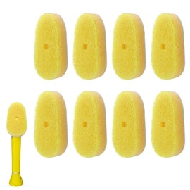 Refill Heads Compatible with Dish Daddy,Non-Scratch Wand Refill Sponge Heads Compatible with Scrub Daddy,Upgrade Version Much Thicker and Durable,8 Packs