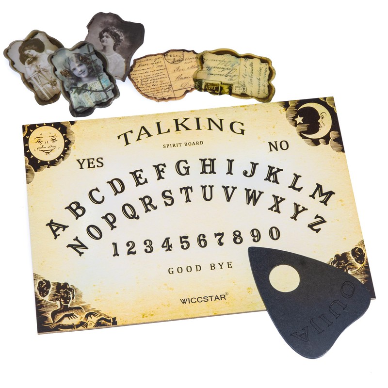 WICCSTAR Classic style Ouija Board game with Planchette and detailed