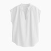 SUNNOW Womens Frill-Trimmed Blouse V Neck Flowy Shirts (US, Alpha,
