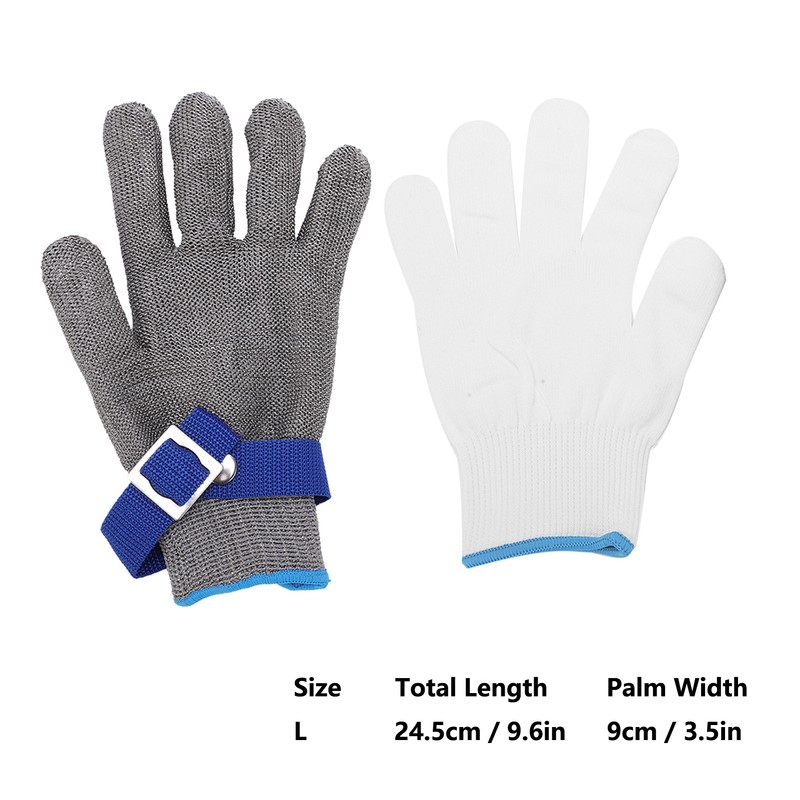 316 Stainless Steel Wire Glove Level 5 Cut Proof Stab