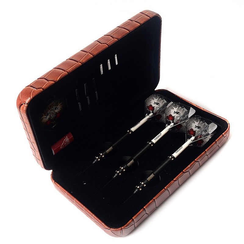 CUESOUL Dragon Deluxe Brass Steel Tip Darts Pack,21 Grams F2304-L