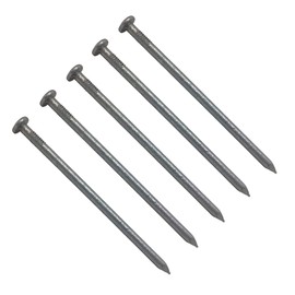 TERF® 100mm X 4.50mm Galvanised Round Wire Nails 100mm (4 inch) X 4.50mm Round Nail For Soft and Hard Timber Wood Joinery Construction Furniture Craft Decking Fence Multi Purpose - Pack of 30