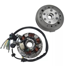 Unbranded 6 Coil Magneto Stator Flywheel for 140 125cc 110cc SSR YCF Lifan CRF50 Pit Bike