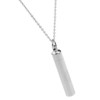 Dolity Capsule Pendant Necklace Silver Stainless Steel Cremation Urn Jewelry
