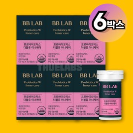 BB Lab Vaginal Lactobacillus 6 Boxes Women’s Probiotics W Inner Care Women / 비비랩 질유산균 6박스 여성 프로바이오틱스 더블유 이너케어 여자