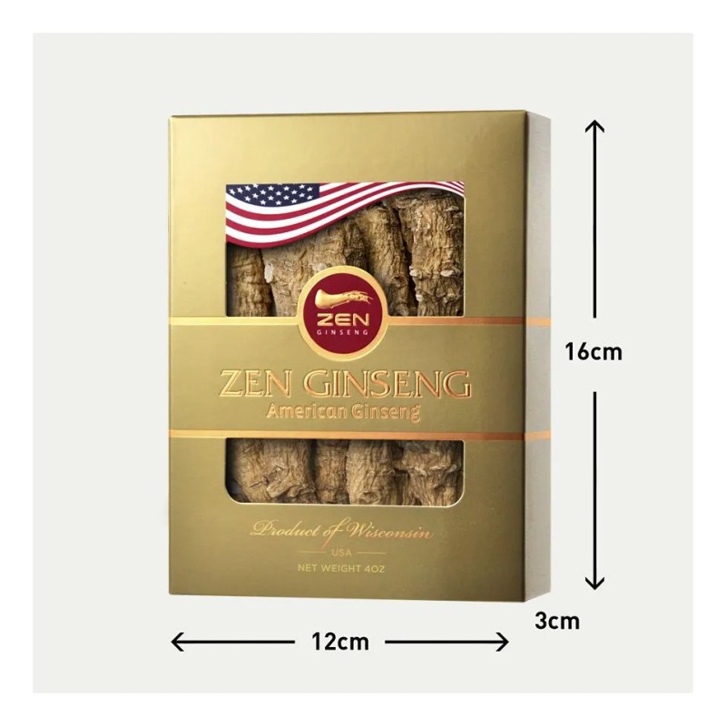 Zenginseng - Raíz De Ginseng De Wisconsin Americano, Tamaño
