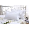 Ruffles Pillow Cases Shams Covers White Queen Size 2 Pack