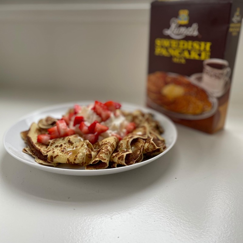 Lund’s Swedish Pancake Mix, Deliciously Thin & Light Pancakes, 12