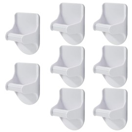 Coufce 8 Pcs Wall Mount Spray Bottle Hooks, Spray Bottle Rack Wall Mount Squirt Bottle Holder Spray Bottle Hanger