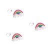 jojofuny 3pcs Cartoon Rainbow Wireless Earphone Cover Protective Case for