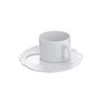 Alessi Dressed Tee-Obertasse 4 Stück Porzellan Weiss