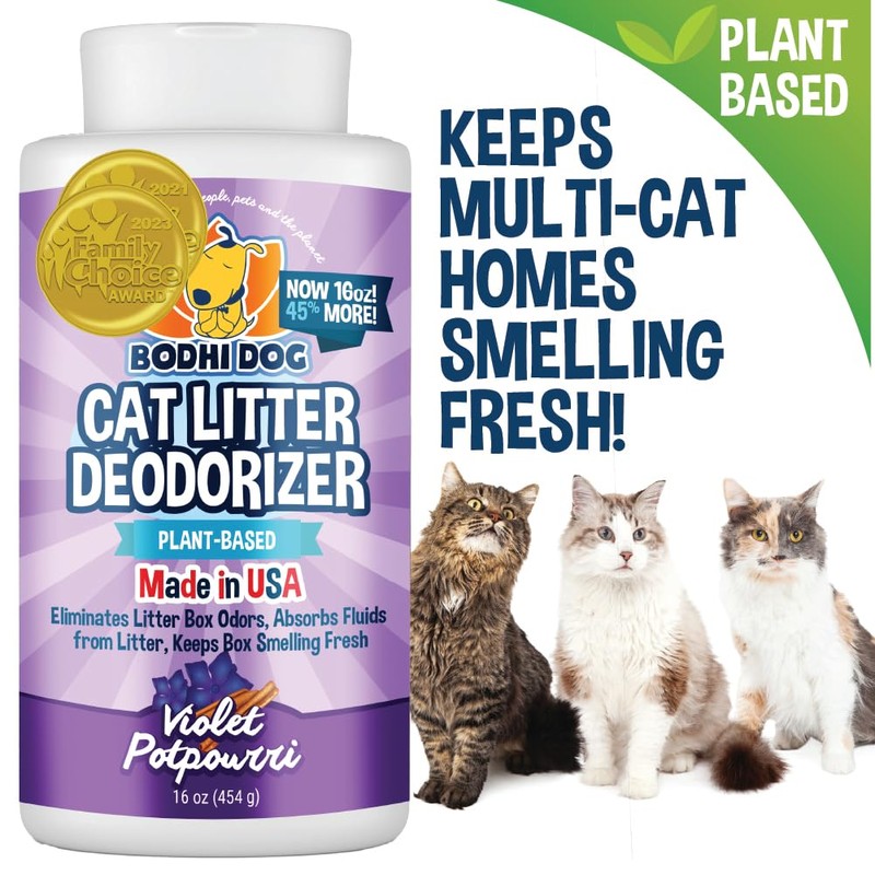 Bodhi Dog Cat Litter Odor Eliminator - Natural Gentle Deodorizer