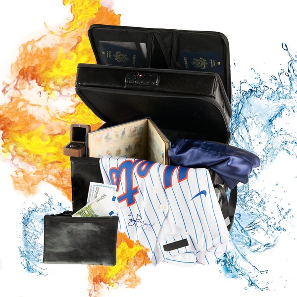 AKEM PRODUCTS Water/Fire Proof Safe For Home Documents with Lock