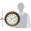 Infinity Instruments Craftsman 18 inch Copper Petina Outdoor Clock Thermometer