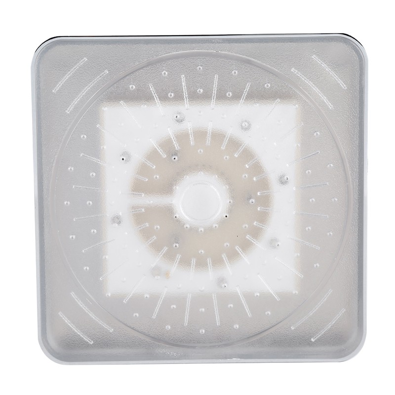 6 Inch Square Rain Shower Head LED Light 3 Color