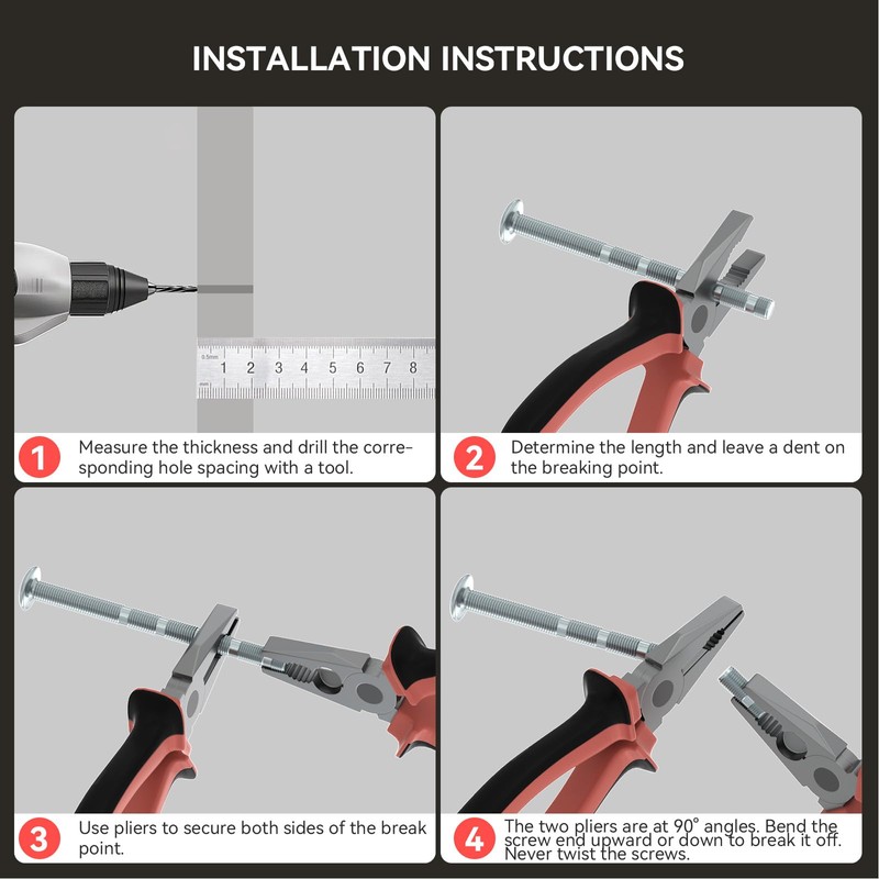 homdiy 10 Pack Matte Black Cabinet Knobs, Round Kitchen Drawer