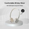 Rebocico Retro Bluetooth Headphones Over Ear, 80 Hours Playtime Adjustable