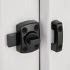 INIRET 3 Packs Black Rotating Bolt Latch,Enhanced Security for Doors,
