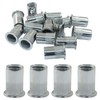 Zorveiio 15Pcs M12 Rivet Nuts - 304 Stainless Steel Flat