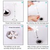Forlivese Drain Snake,6 Pack Shower Drain Unblocker,Multifunctional Sink Unblocker Tool