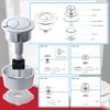 SPARES2GO Universal Toilet Cistern Double Flush Push Button Set for
