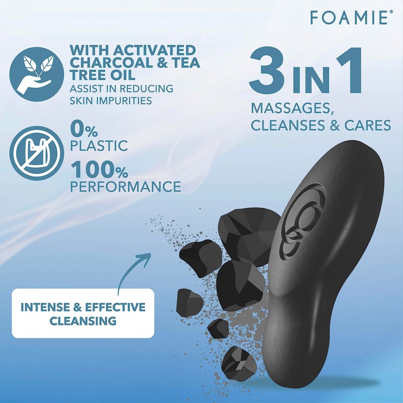 Foamie Cleansing Face Bar Too Coal To Be True -