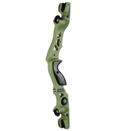 19 Inch ILF Bow Riser Aluminum Alloy Takedown Recurve Bow Handle Grip Right Hand for Archery Competition Shooting (Green)