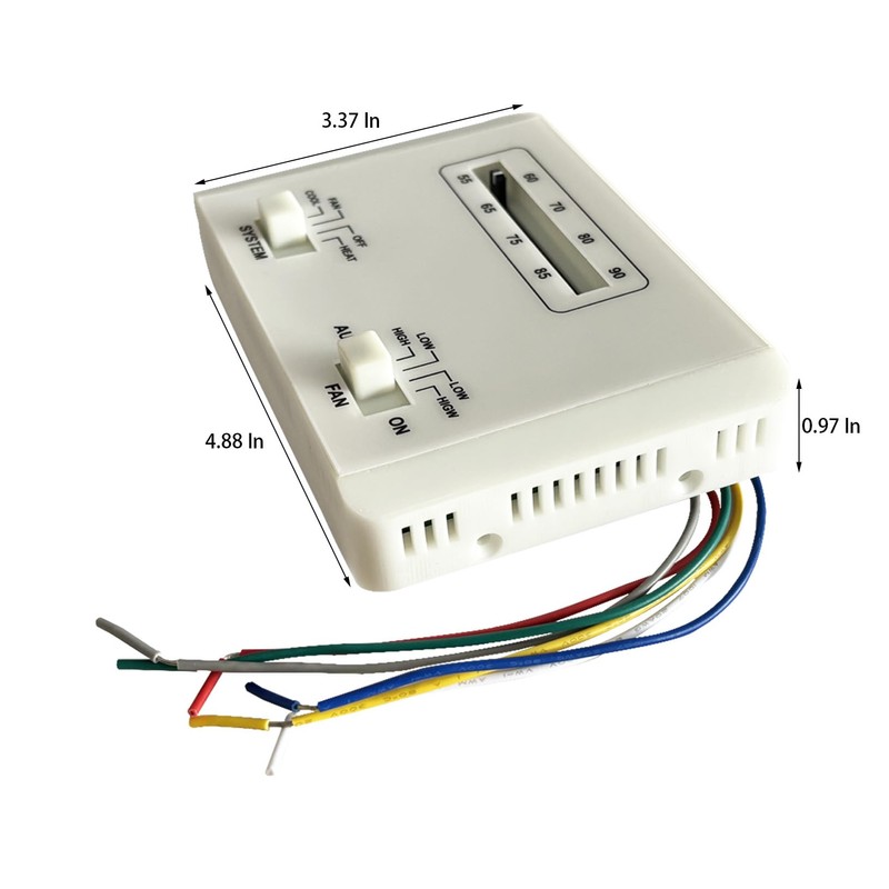 Trucktok 7330G3351 Thermostat Single Stage Heat Cool Replacement for RV