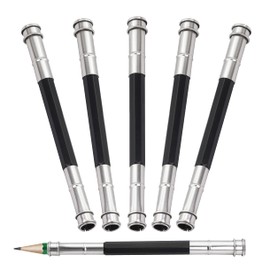 Pencil Extenders YACSEJAO 5PCS Adjustable Pencil Lengthener Tool Coupling Device for School Art Writing