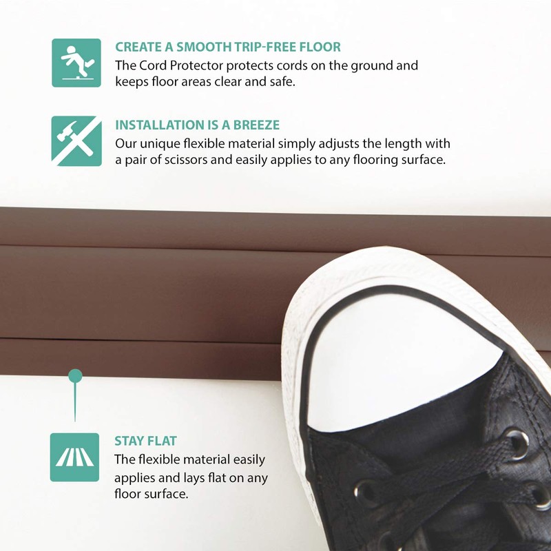 UT Wire Protector de Cable de 5 pies con 3