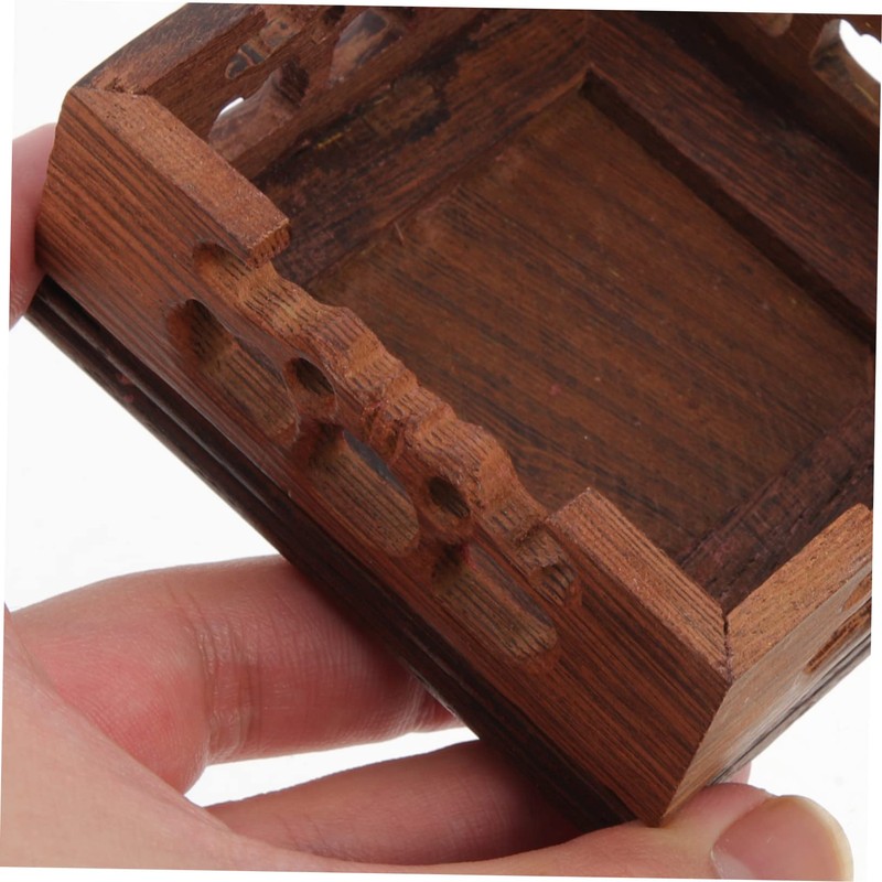 FUNOMOCYA Luxury Ornament Base Wooden Stand for Tall Vase Teapot