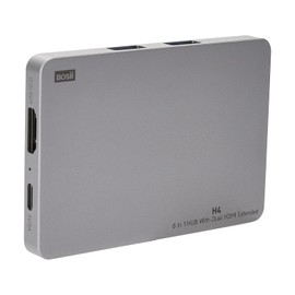 BOSII H4 Laptop Monitor Extension - 8 in 1 HUB with Dual HDMI Extended, 2 HDMI(4K @60Hz),3 USB A&C 3.0 Ports Hub for Dell/HP/Lenovo