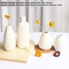 YANLING Set of 4 Beige Ceramic Vase Modern Farmhouse Vases