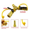 MCAMPAS 1/4" Propane Y Splitter Adapter Kit - 2-Way RV