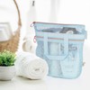 Mesh Shower Caddy Portable 10.2x9.9'' Shower Bag with Zipper &