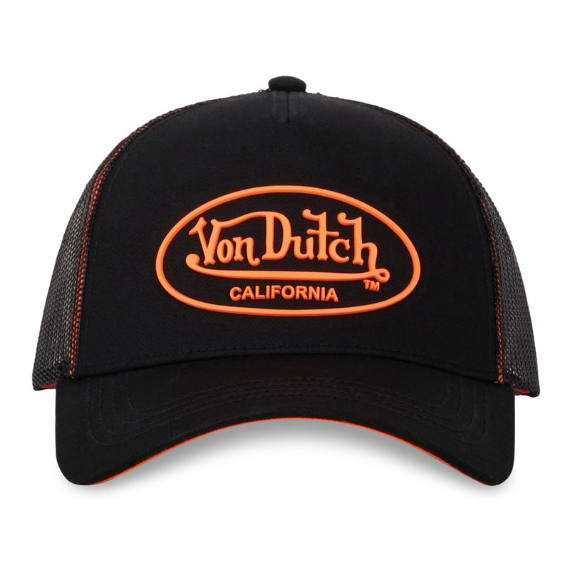 Von Dutch DOM Women Men Adjustable Trucker Cap, orange