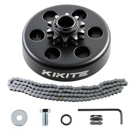 KIKITE Go Kart Clutch 3/4" Bore 10 Tooth For 40/41/420 Chain, Mini Bike Chain Centrifugal Clutch 10T Fit Predator 212 6.5HP